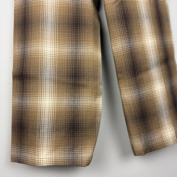 Christian Dior Tartan Wool Plaid Wide Leg Pants - Picture 7 of 12